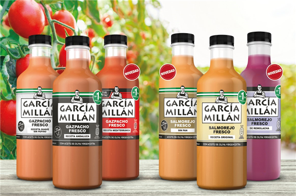 García Millán presenta sus nuevos gazpachos y salmorejos 